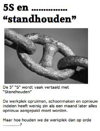 5S en het standhouden. Struiksma OTV www.leanworker.nl